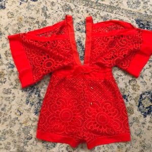Alice McCall red/pink romper